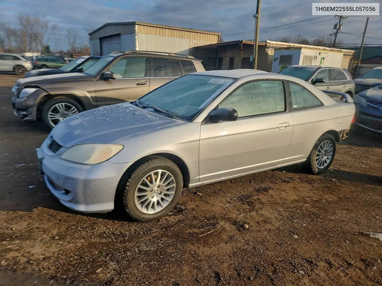 1HGEM22555L057056 2005 Honda Civic Lx