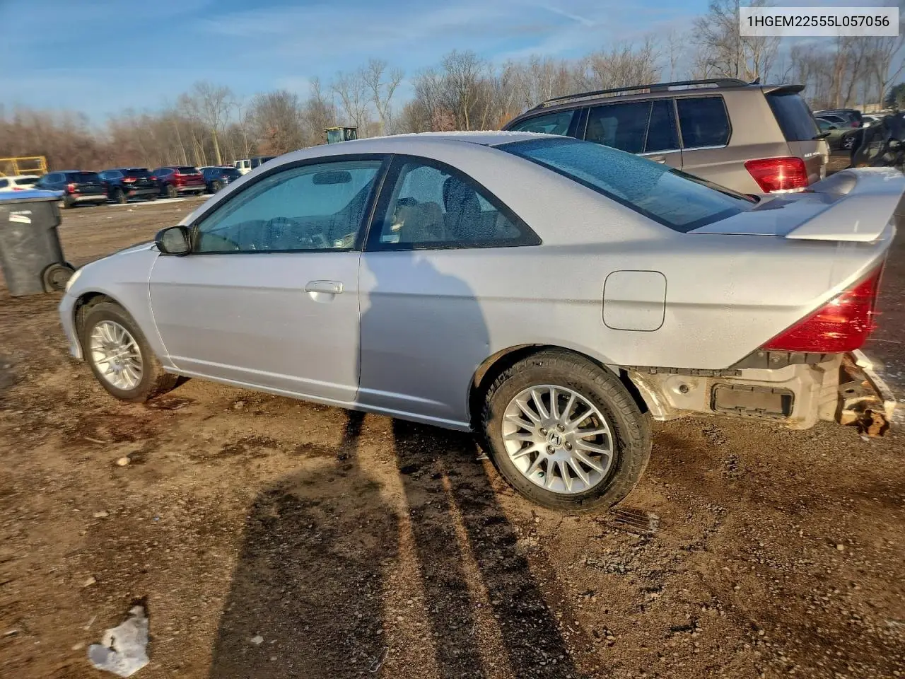 1HGEM22555L057056 2005 Honda Civic Lx