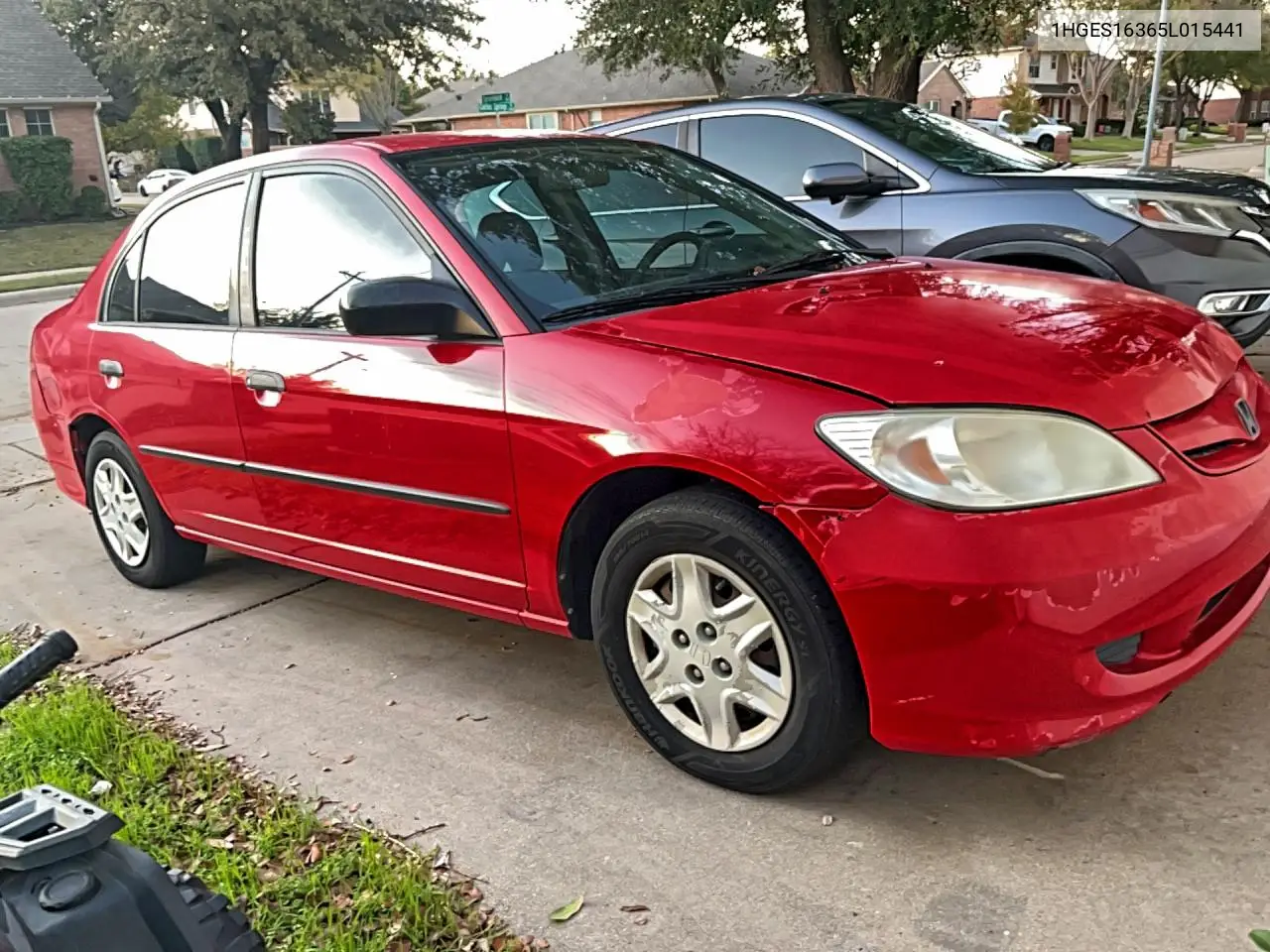 1HGES16365L015441 2005 Honda Civic Dx Vp