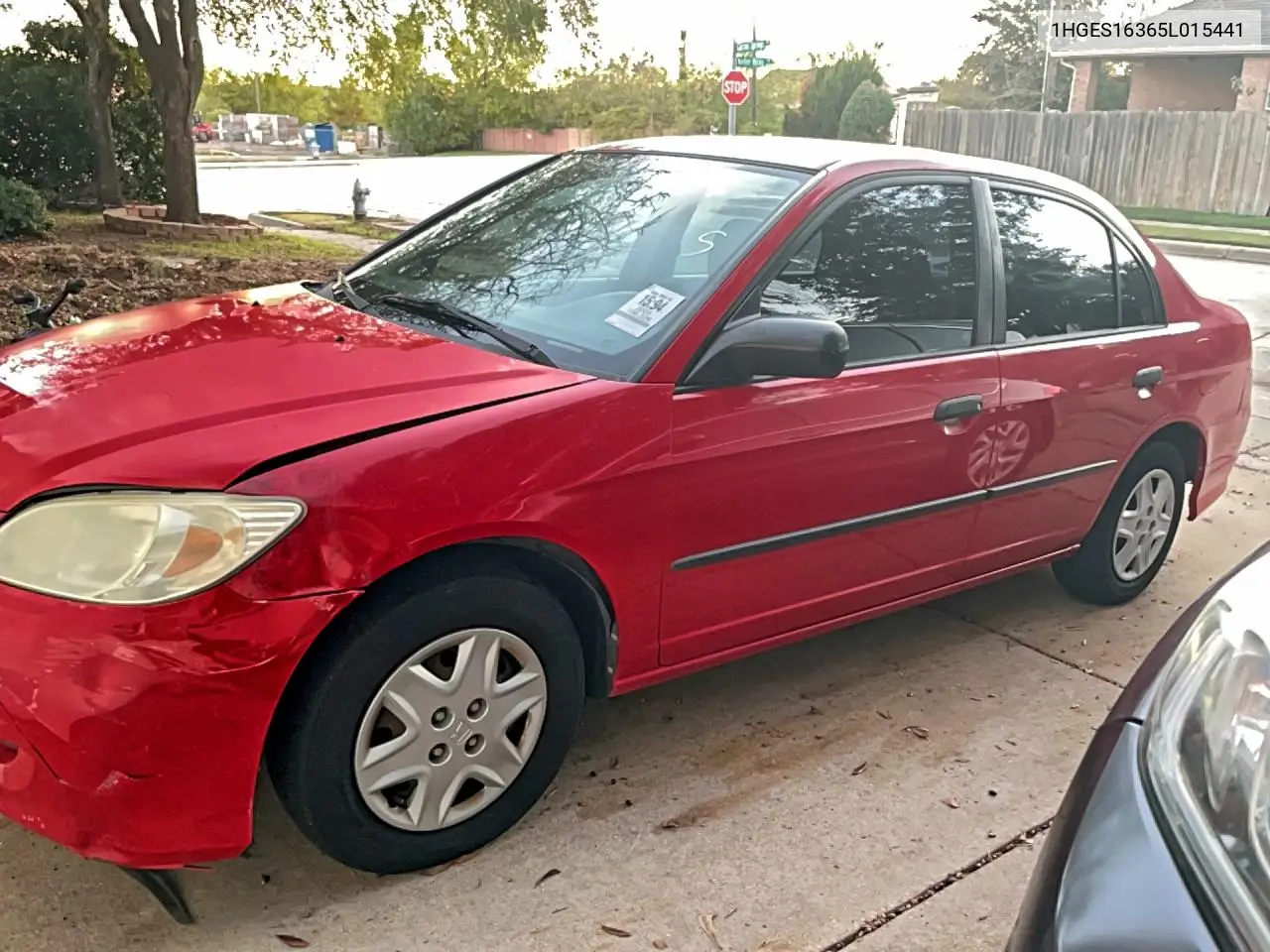 1HGES16365L015441 2005 Honda Civic Dx Vp
