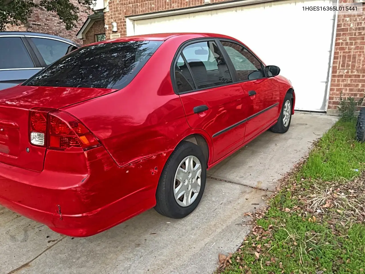 1HGES16365L015441 2005 Honda Civic Dx Vp
