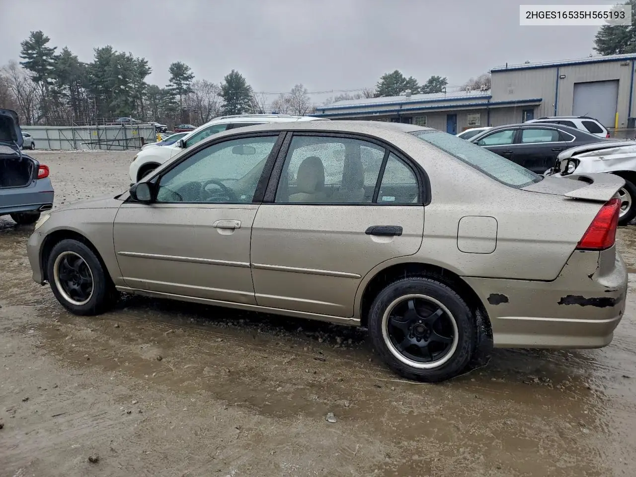 2HGES16535H565193 2005 Honda Civic Lx
