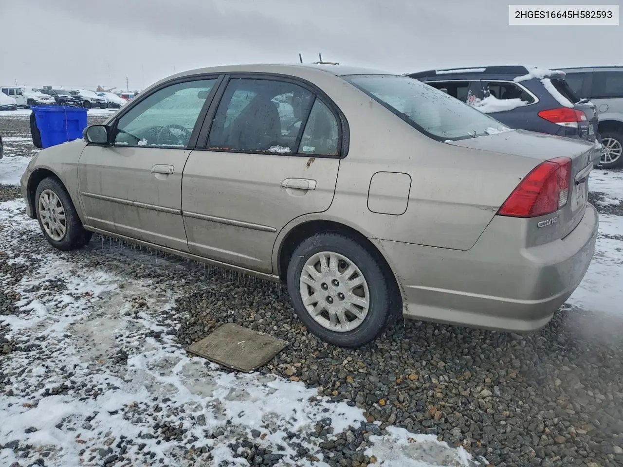 2HGES16645H582593 2005 Honda Civic Lx