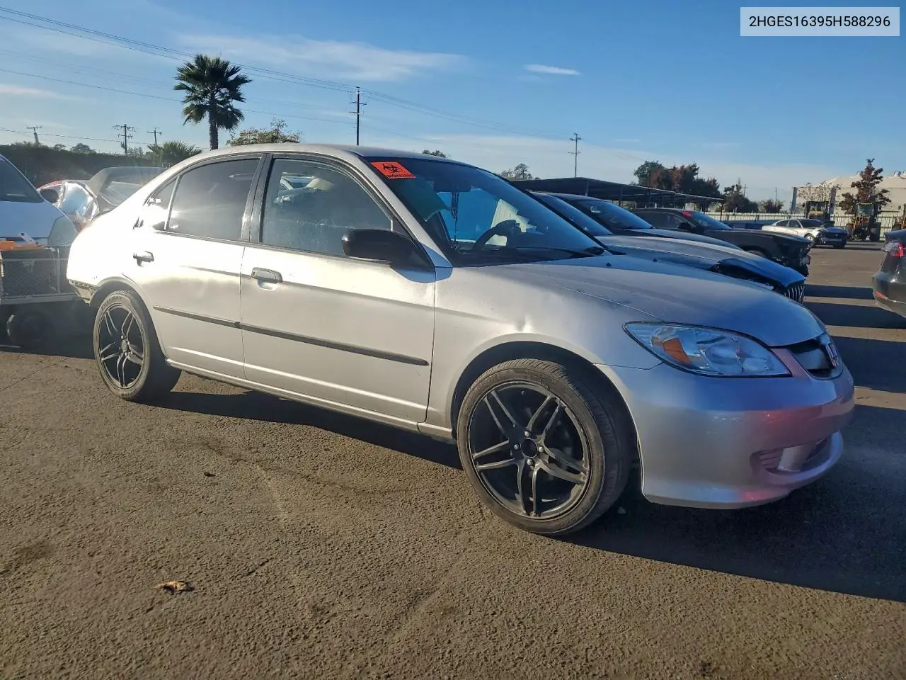 2HGES16395H588296 2005 Honda Civic Dx Vp