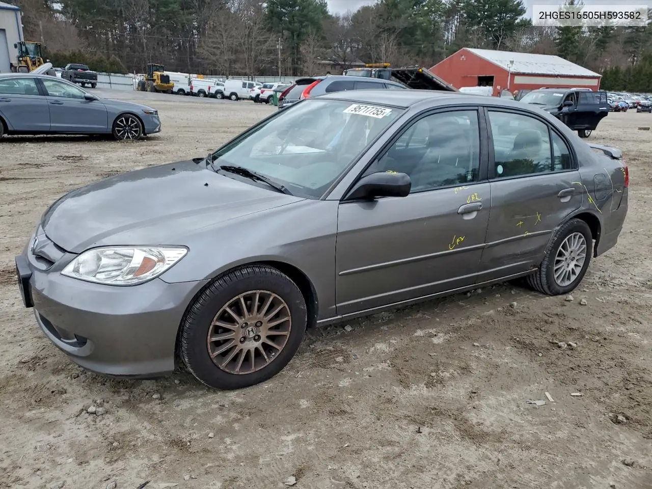 2HGES16505H593582 2005 Honda Civic Lx