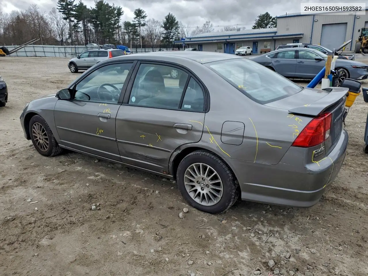 2HGES16505H593582 2005 Honda Civic Lx
