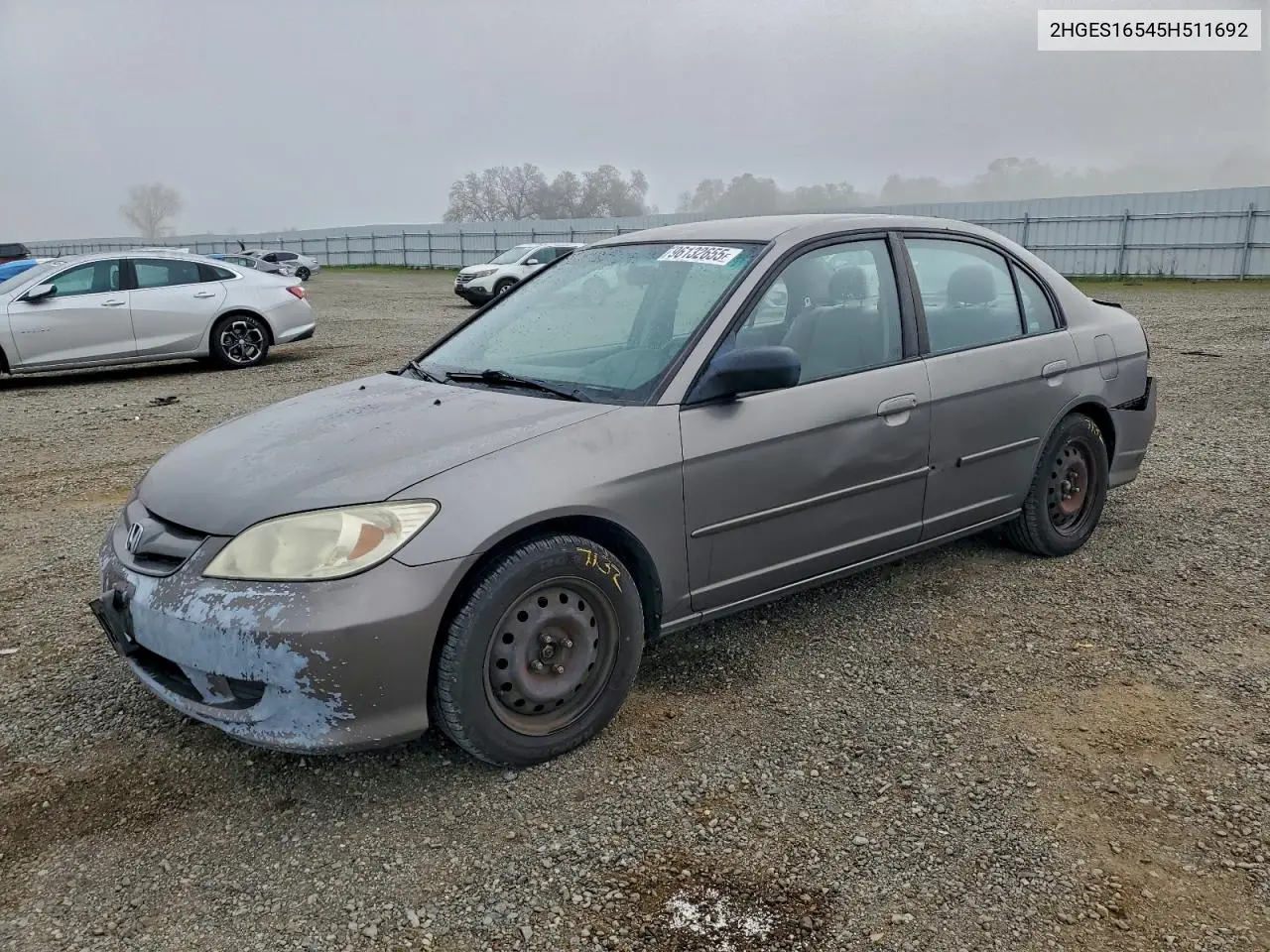 2HGES16545H511692 2005 Honda Civic Lx