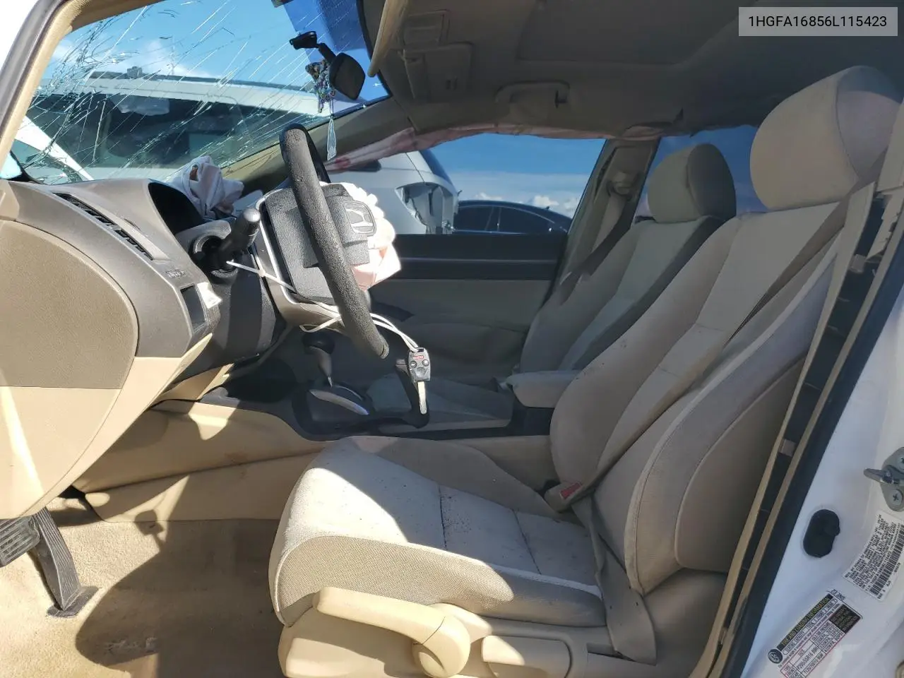 1HGFA16856L115423 2006 Honda Civic Ex