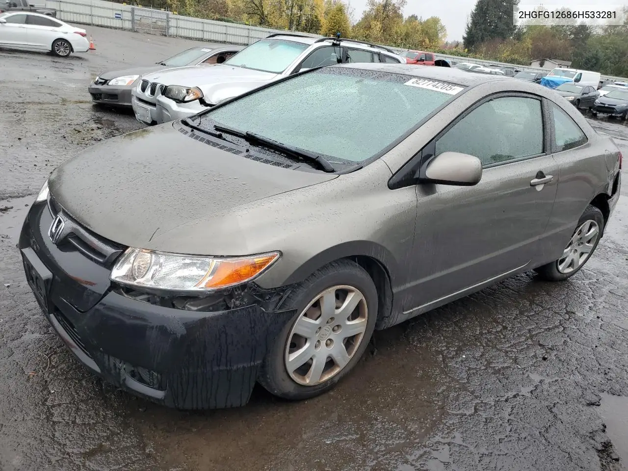 2HGFG12686H533281 2006 Honda Civic Lx