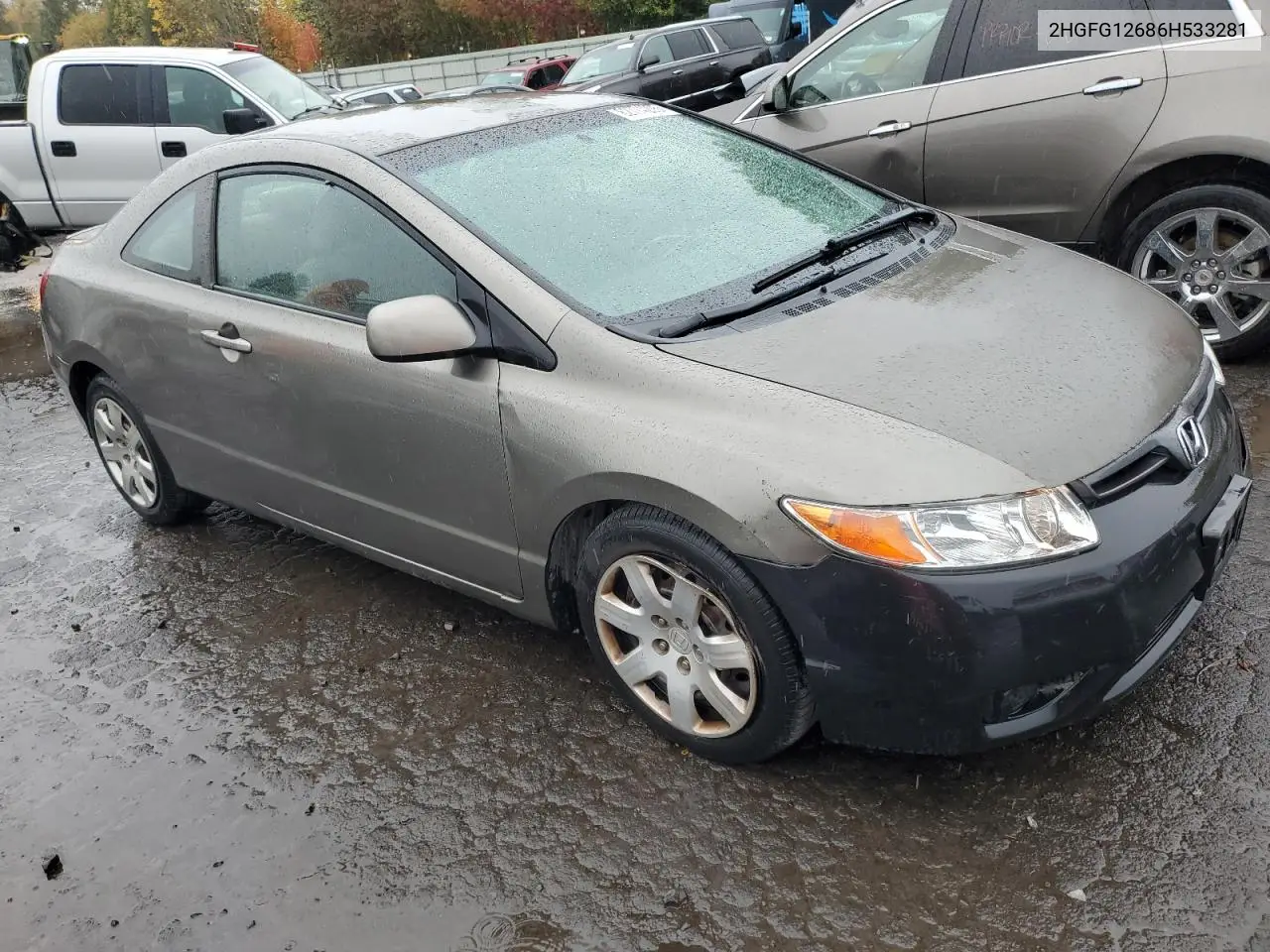 2HGFG12686H533281 2006 Honda Civic Lx