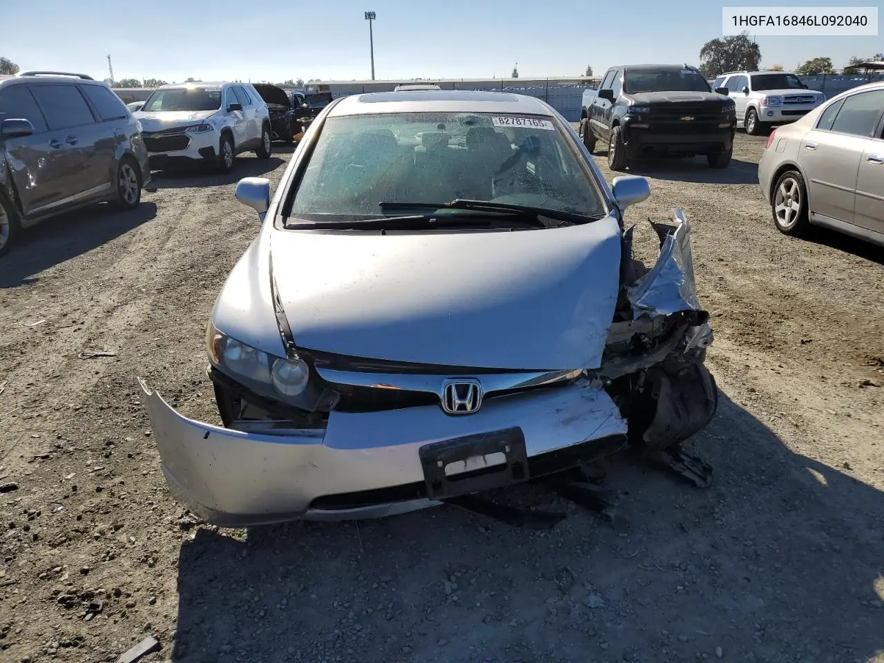1HGFA16846L092040 2006 Honda Civic Ex