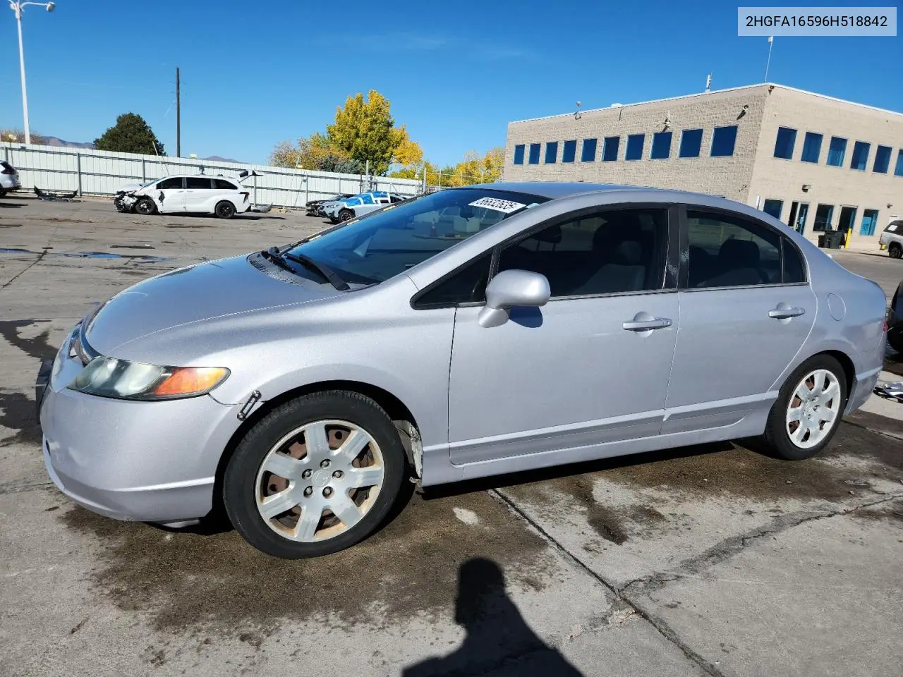2HGFA16596H518842 2006 Honda Civic Lx