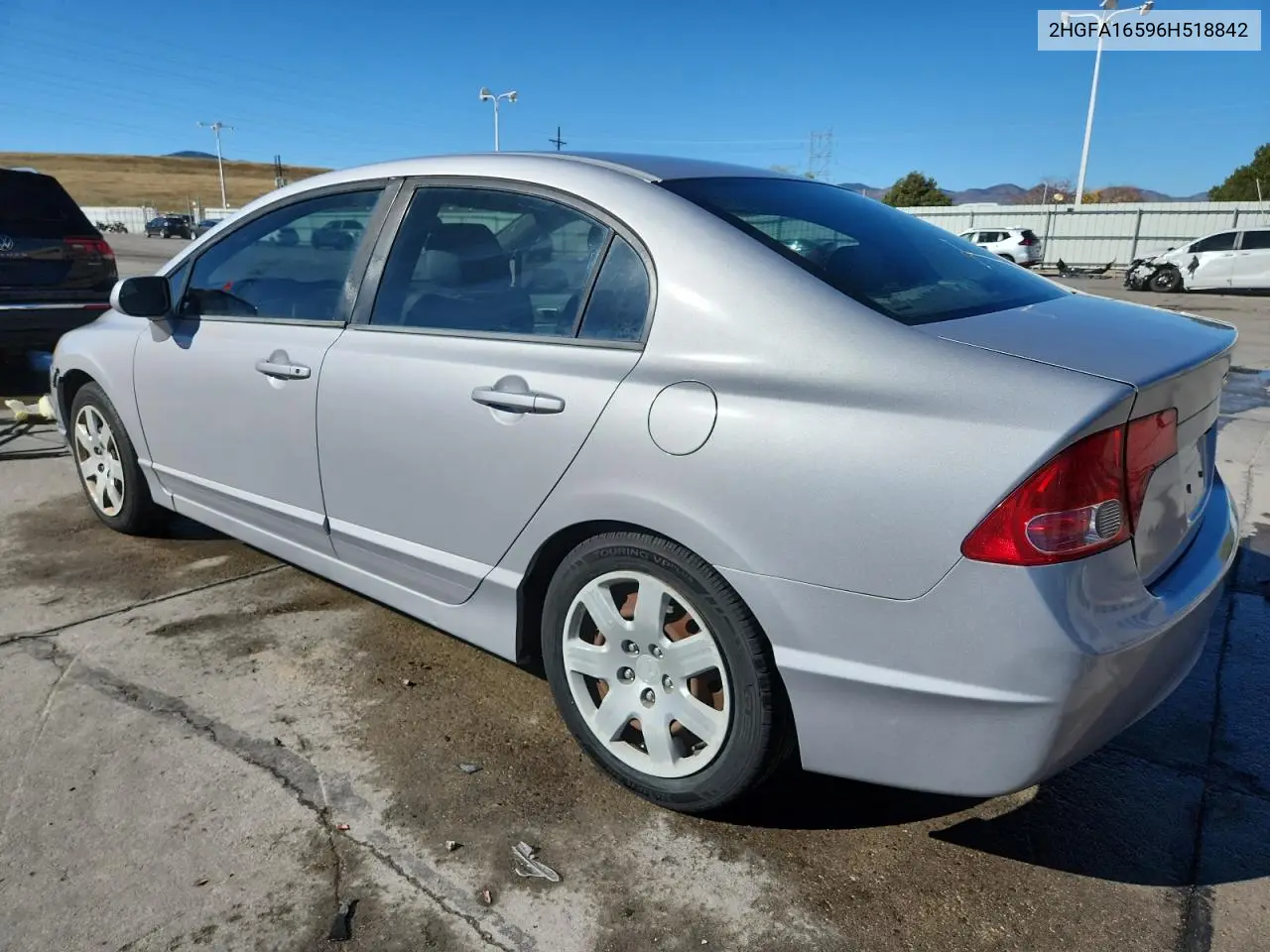 2HGFA16596H518842 2006 Honda Civic Lx