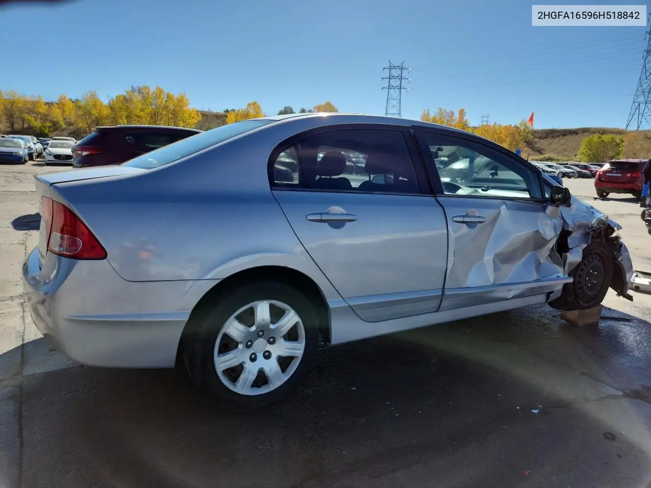 2HGFA16596H518842 2006 Honda Civic Lx