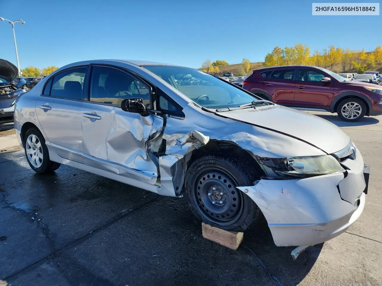 2HGFA16596H518842 2006 Honda Civic Lx