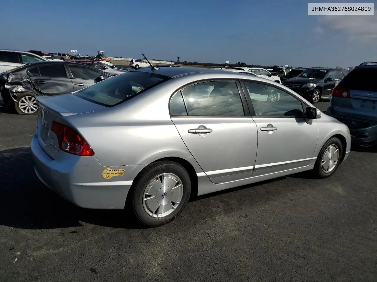 JHMFA36276S024809 2006 Honda Civic Hybrid