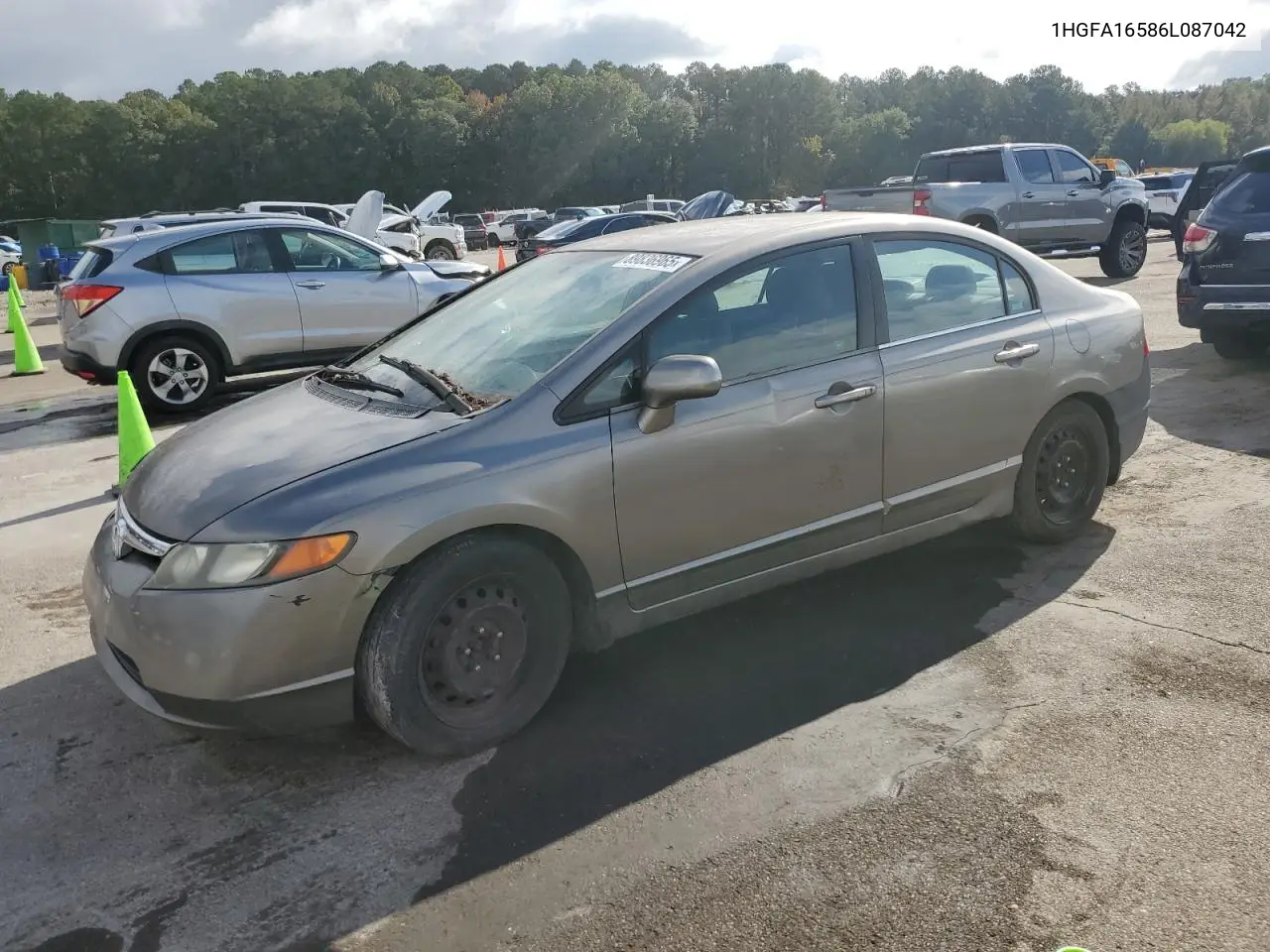 1HGFA16586L087042 2006 Honda Civic Lx
