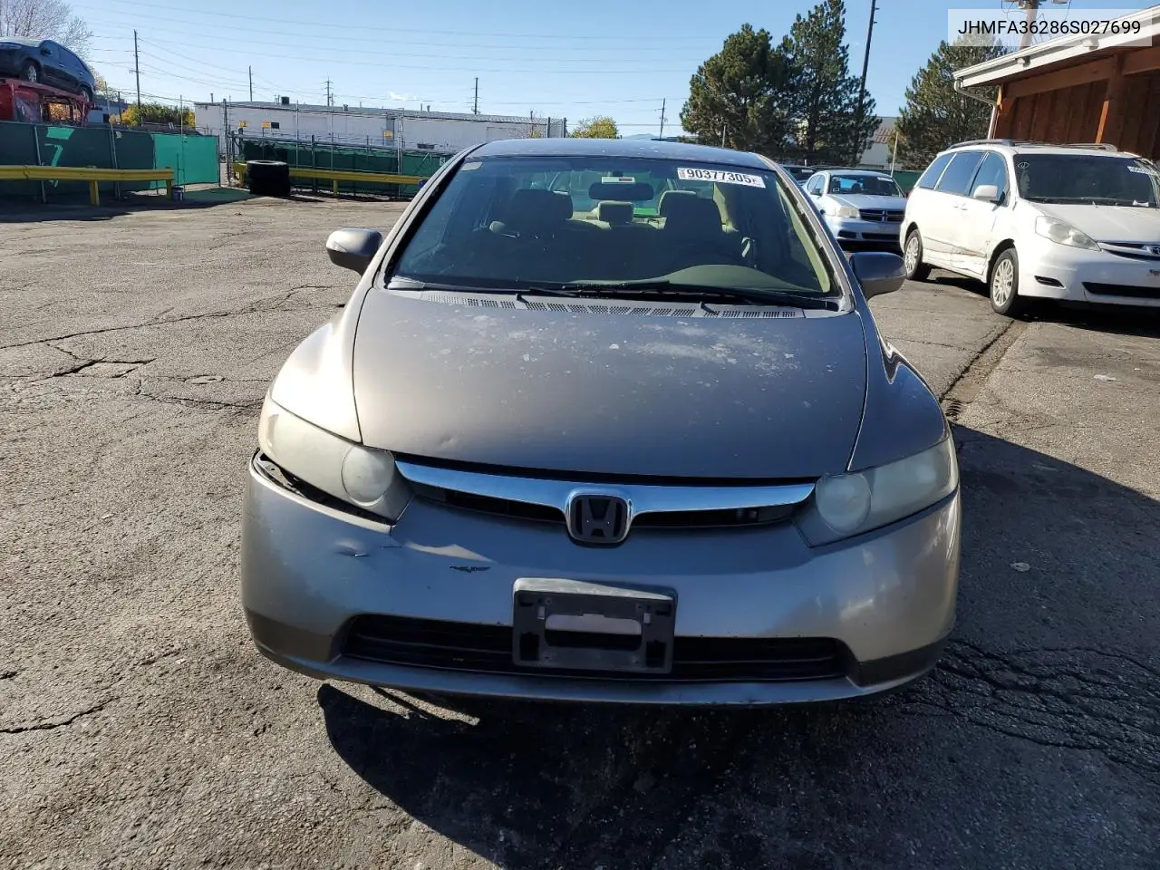 JHMFA36286S027699 2006 Honda Civic Hybrid