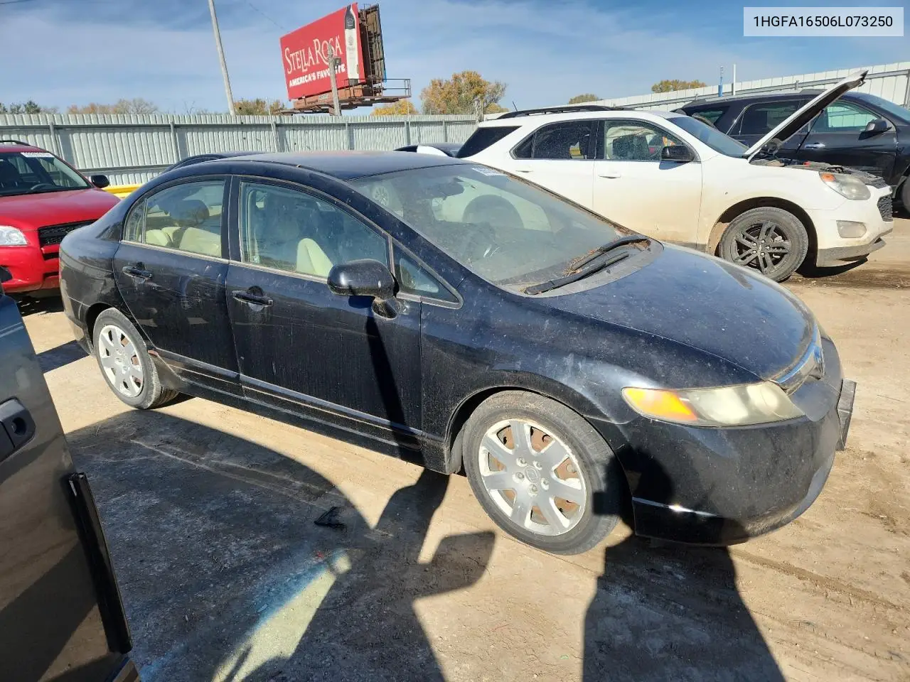 1HGFA16506L073250 2006 Honda Civic Lx