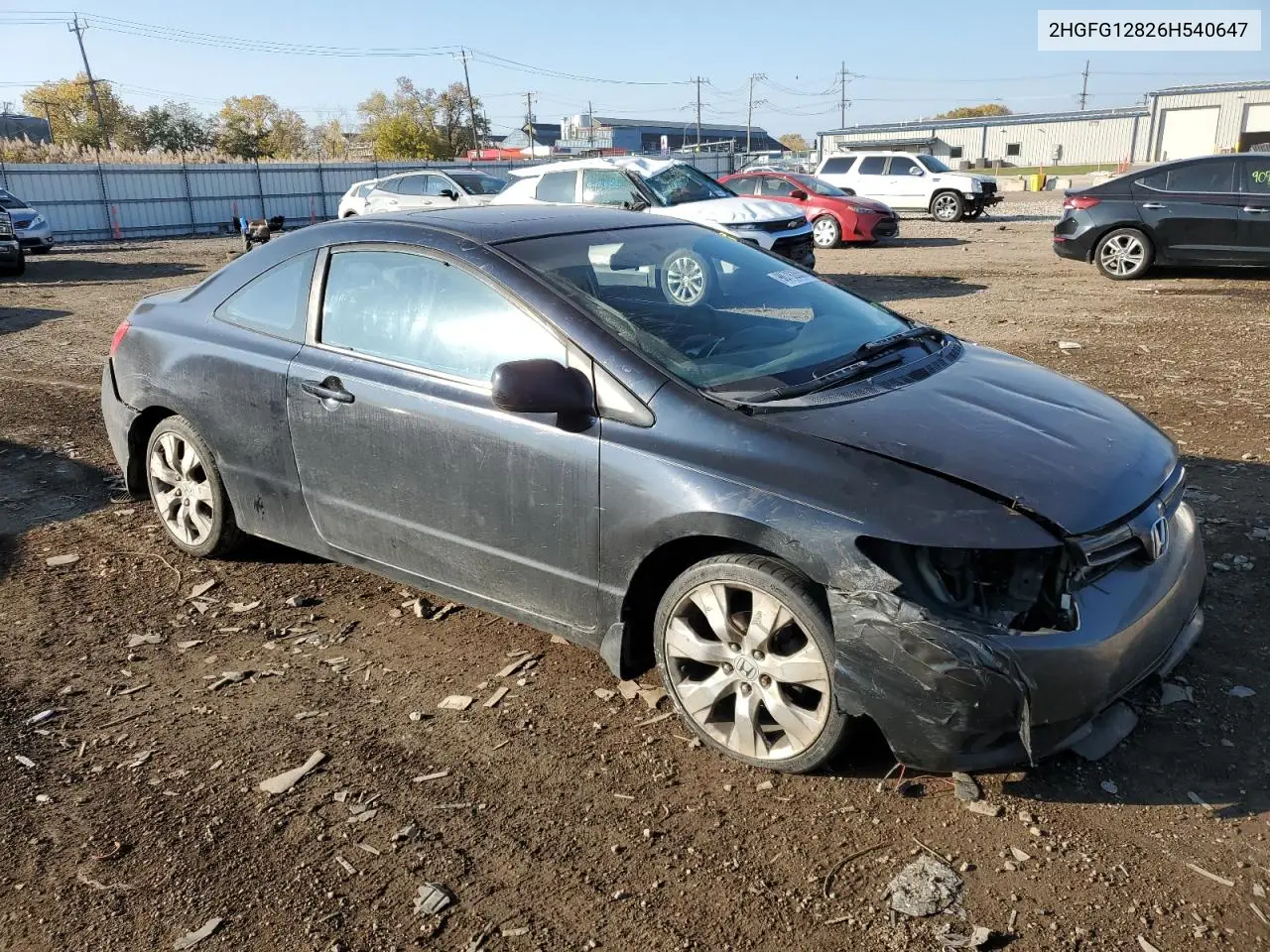 2HGFG12826H540647 2006 Honda Civic Ex