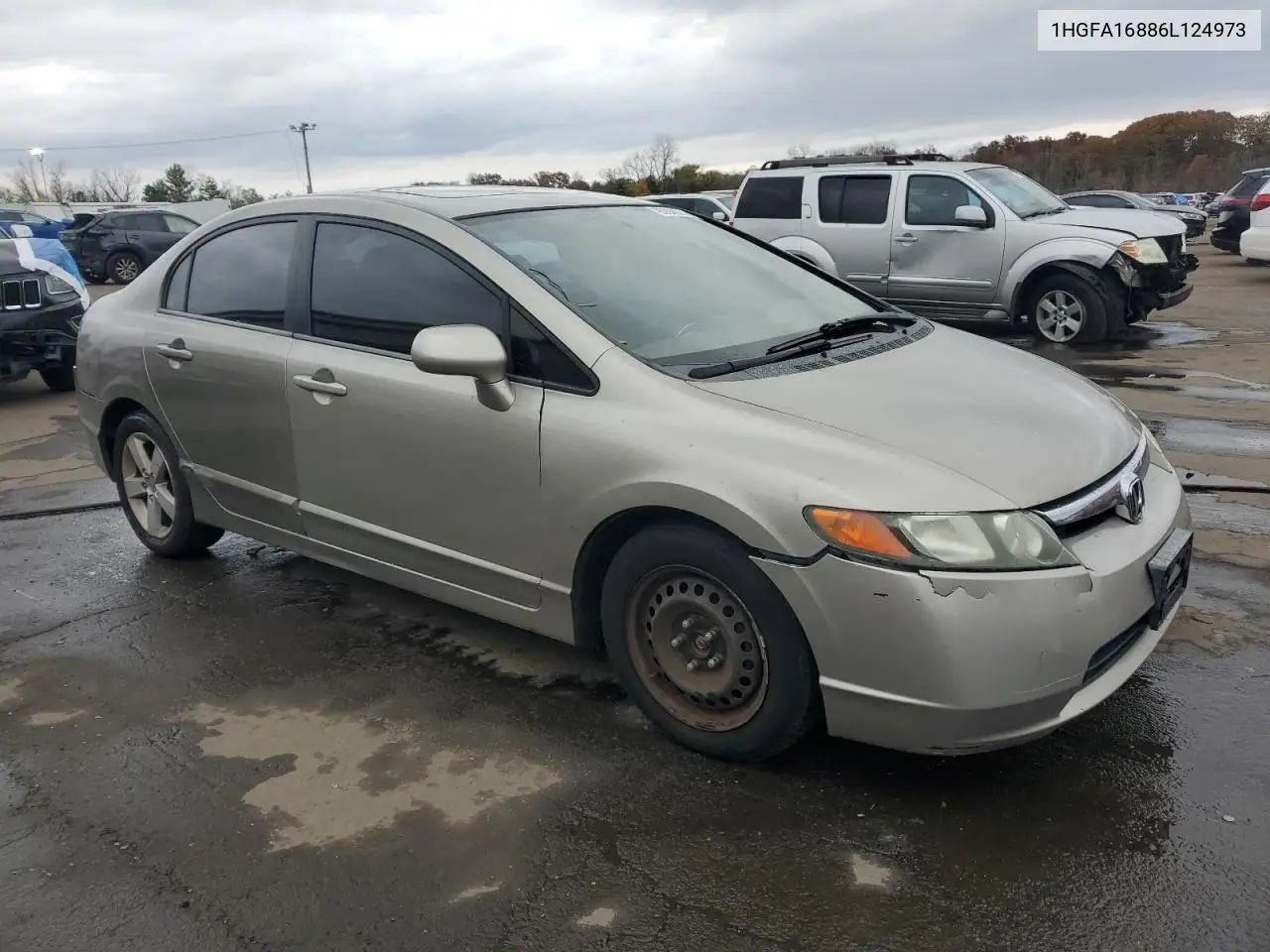 1HGFA16886L124973 2006 Honda Civic Ex