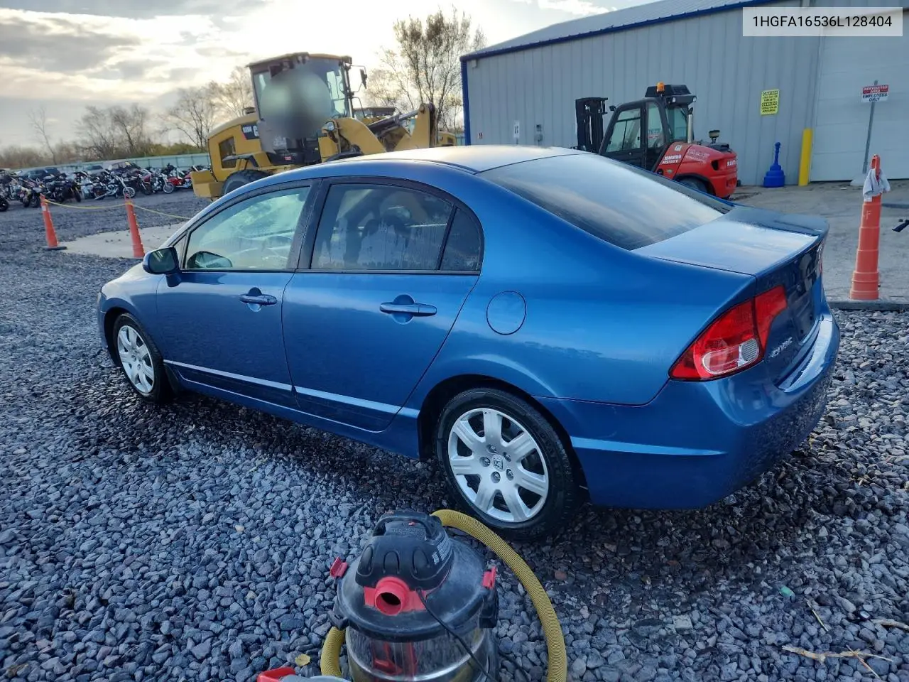 1HGFA16536L128404 2006 Honda Civic Lx
