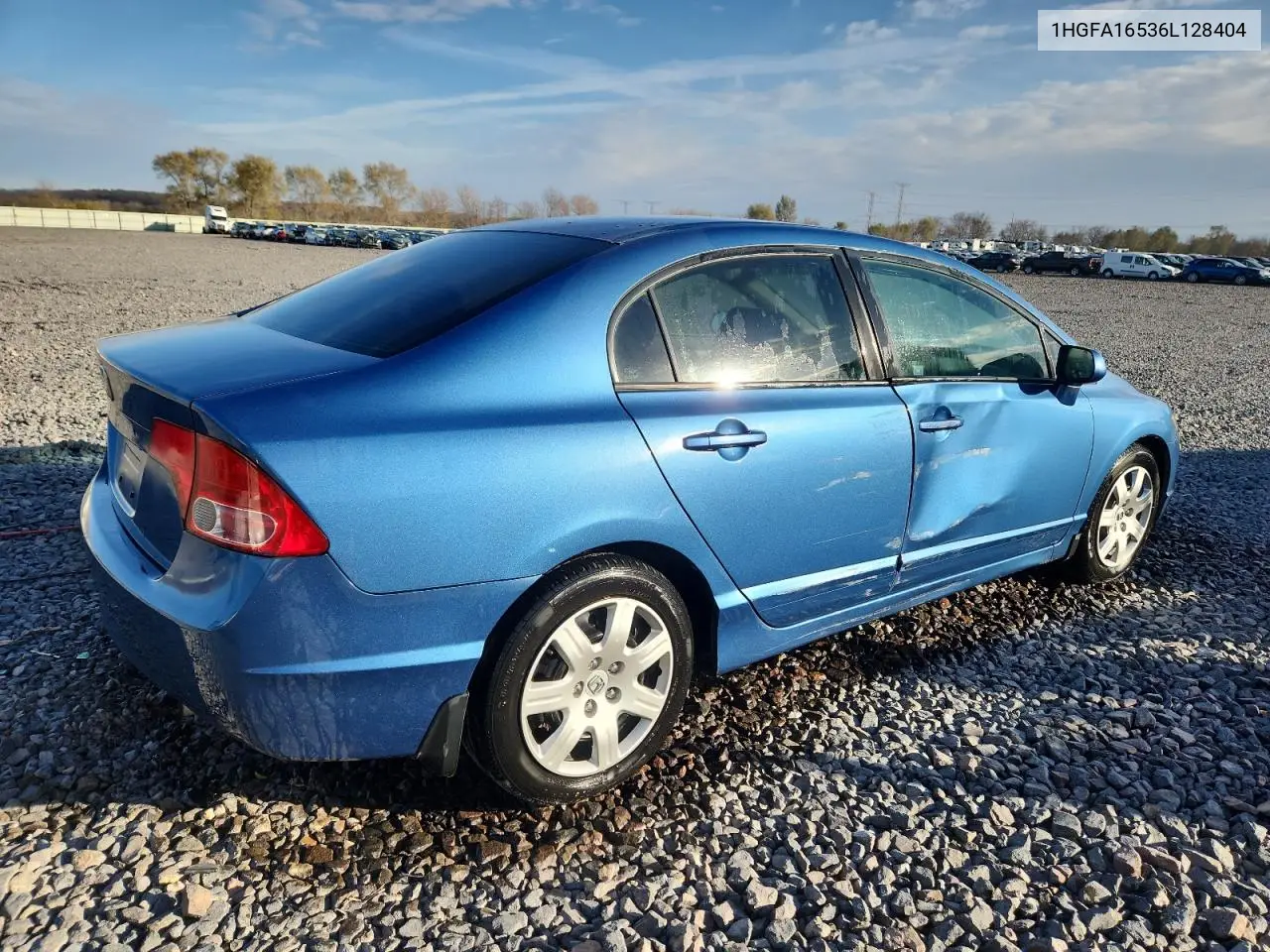 1HGFA16536L128404 2006 Honda Civic Lx