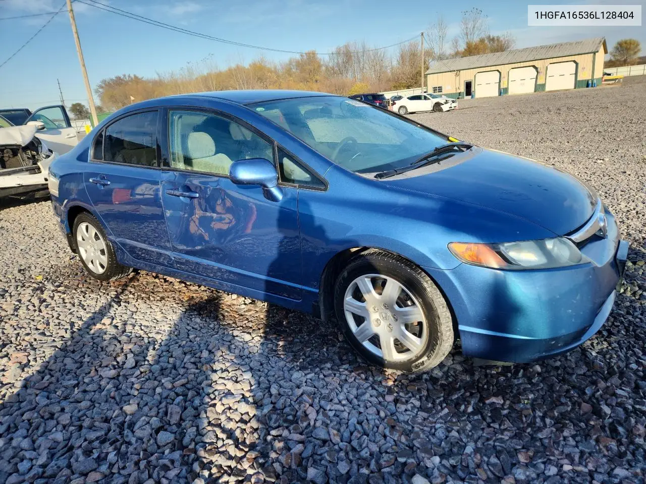 1HGFA16536L128404 2006 Honda Civic Lx
