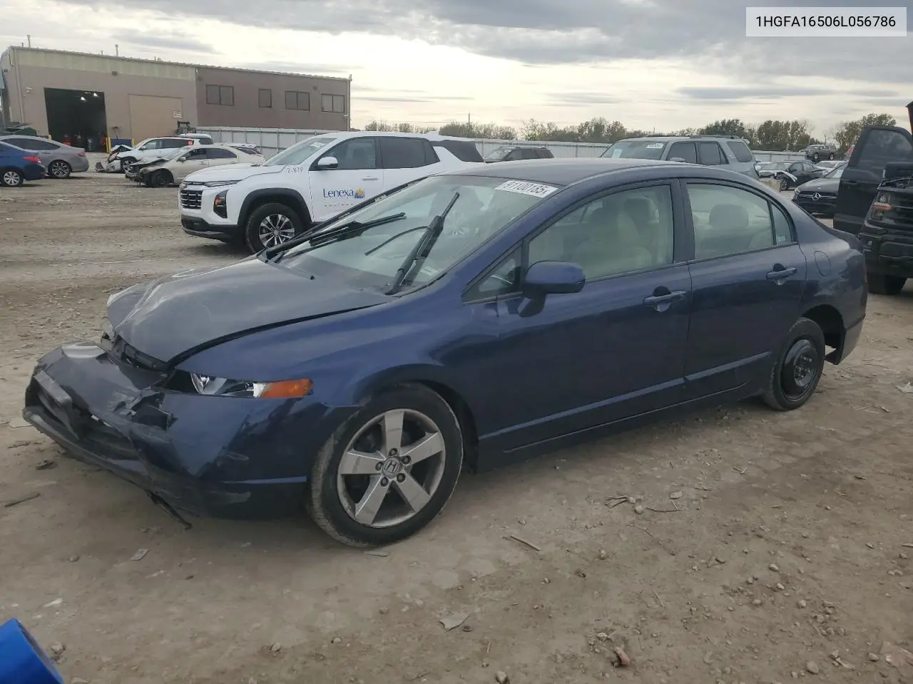 1HGFA16506L056786 2006 Honda Civic Lx