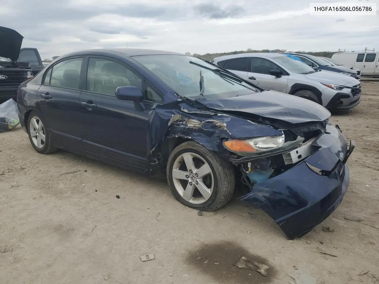 1HGFA16506L056786 2006 Honda Civic Lx