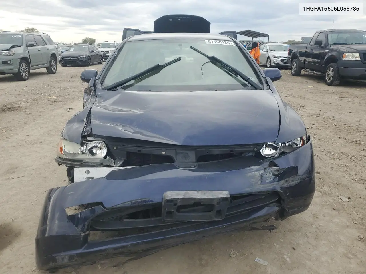 1HGFA16506L056786 2006 Honda Civic Lx