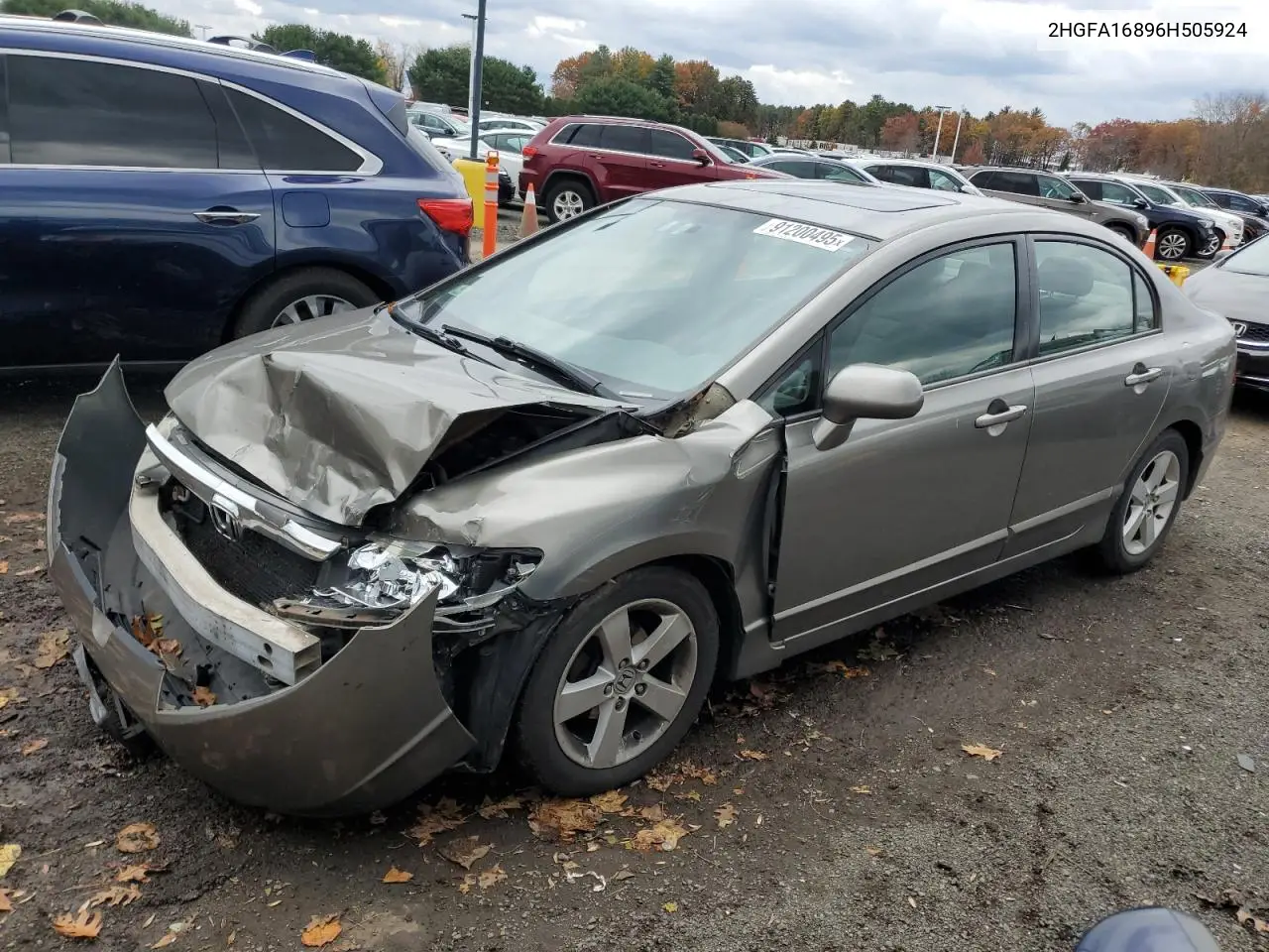 2HGFA16896H505924 2006 Honda Civic Ex