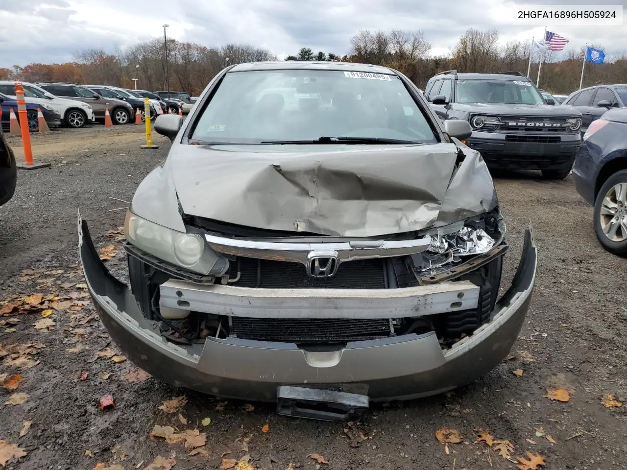 2HGFA16896H505924 2006 Honda Civic Ex