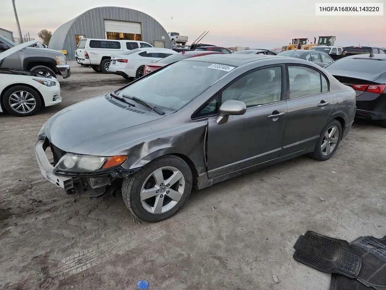1HGFA168X6L143220 2006 Honda Civic Ex