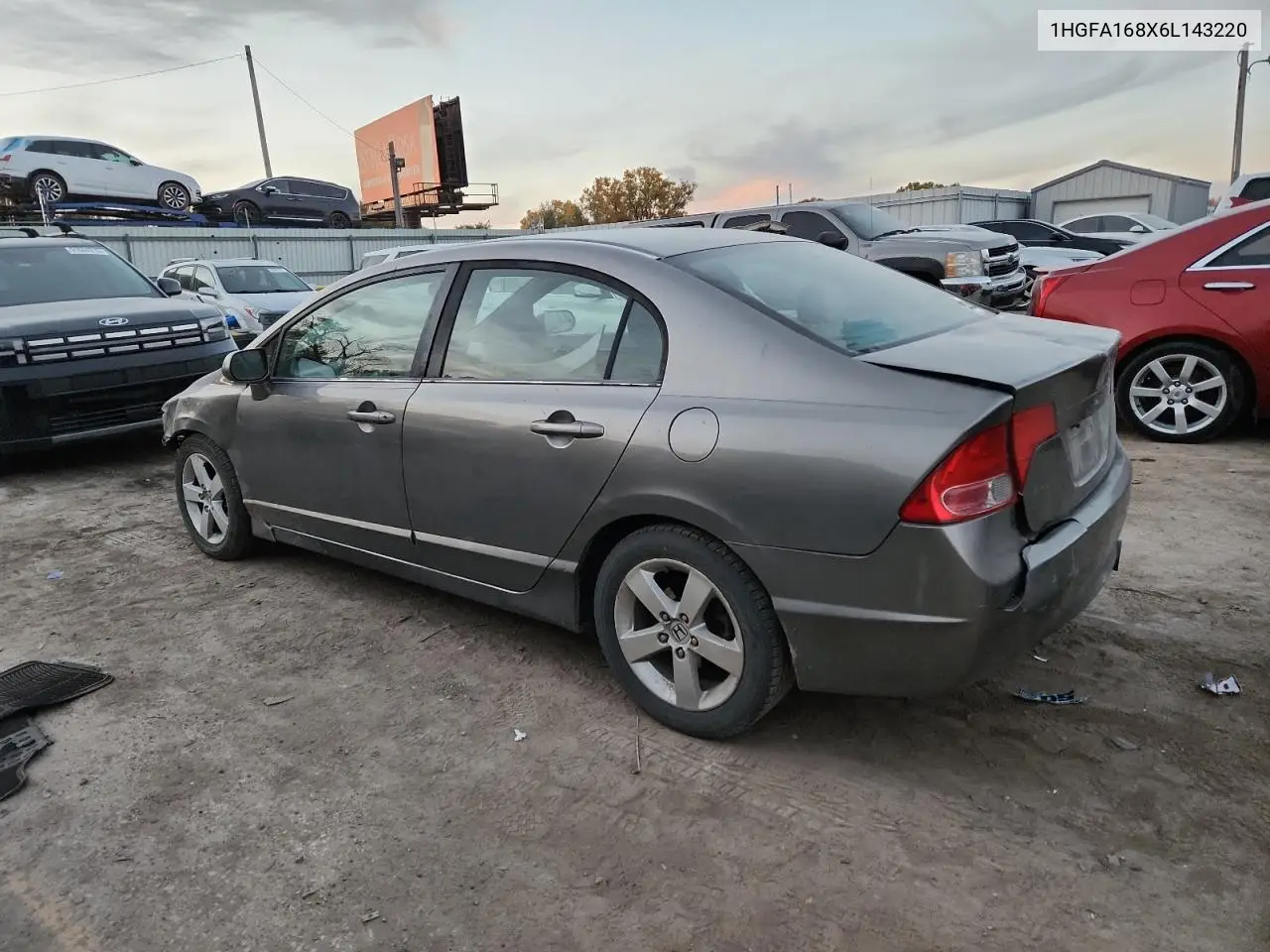 1HGFA168X6L143220 2006 Honda Civic Ex