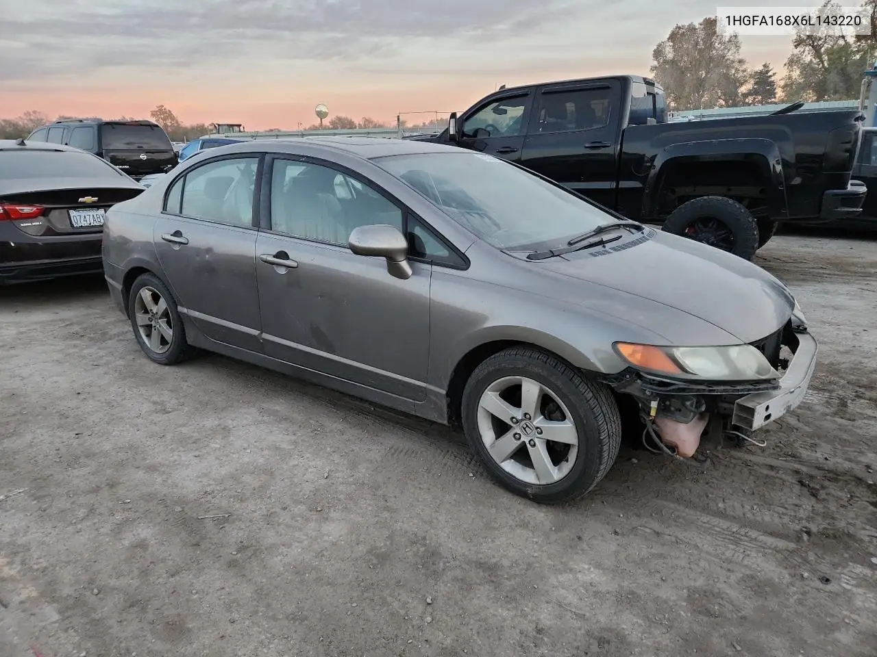1HGFA168X6L143220 2006 Honda Civic Ex
