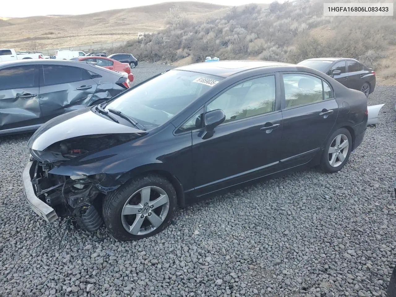 1HGFA16806L083433 2006 Honda Civic Ex
