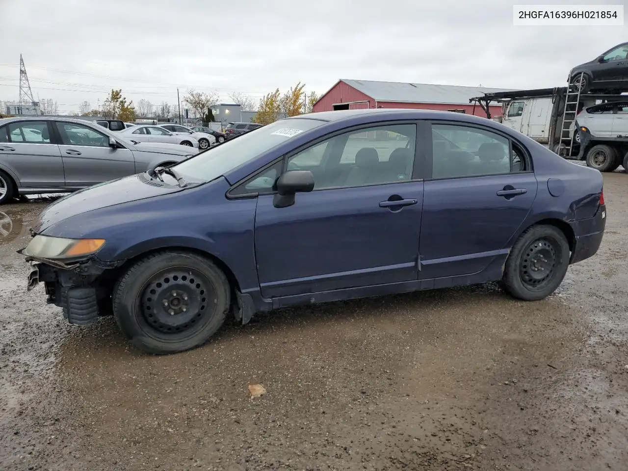 2HGFA16396H021854 2006 Honda Civic Dx Vp