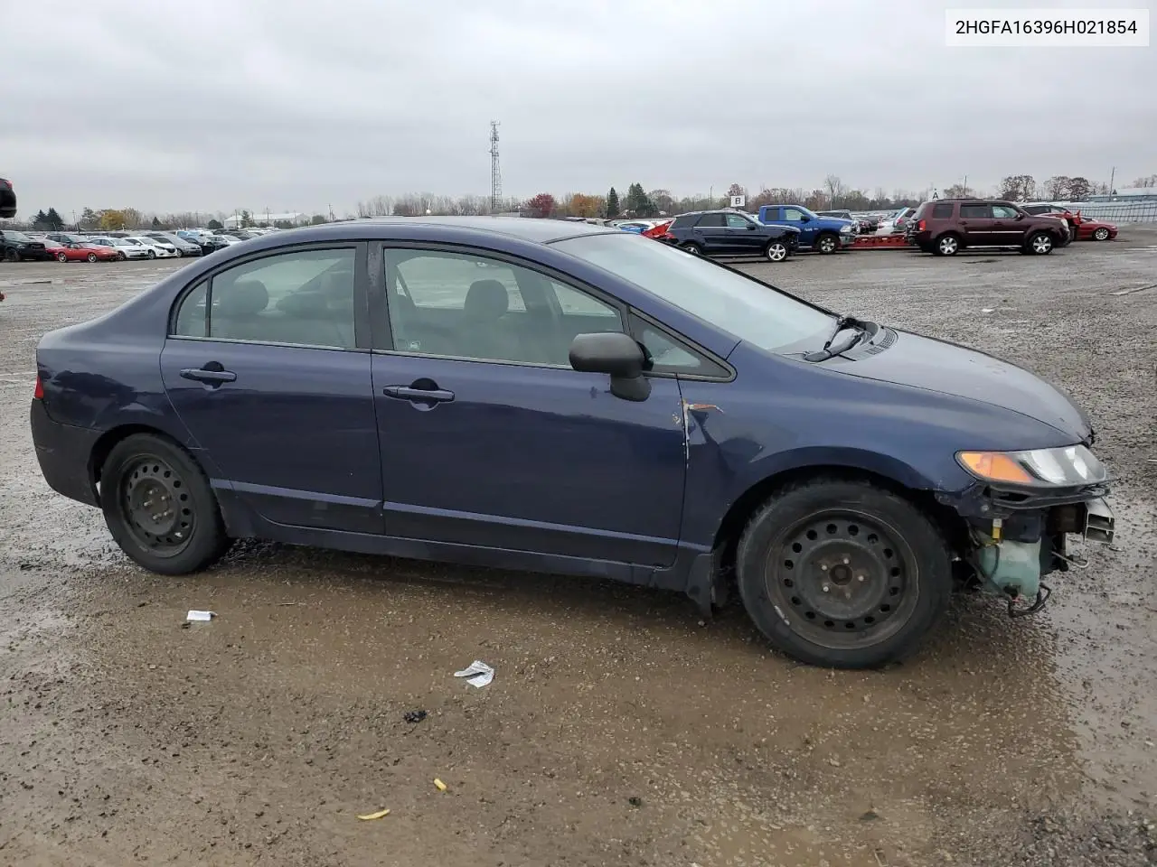2HGFA16396H021854 2006 Honda Civic Dx Vp