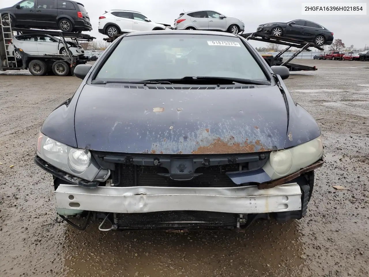 2HGFA16396H021854 2006 Honda Civic Dx Vp