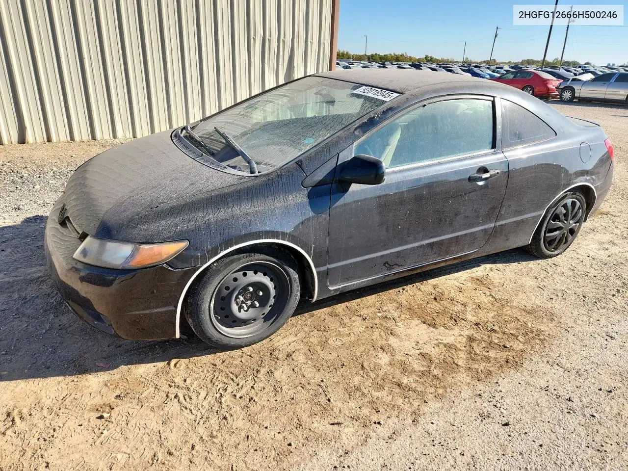 2HGFG12666H500246 2006 Honda Civic Lx