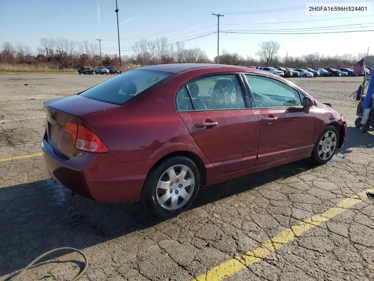 2HGFA16596H524401 2006 Honda Civic Lx