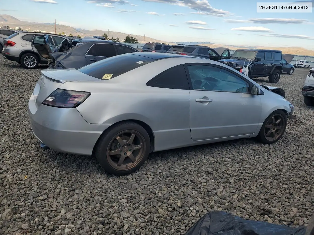 2HGFG11876H563813 2006 Honda Civic Ex