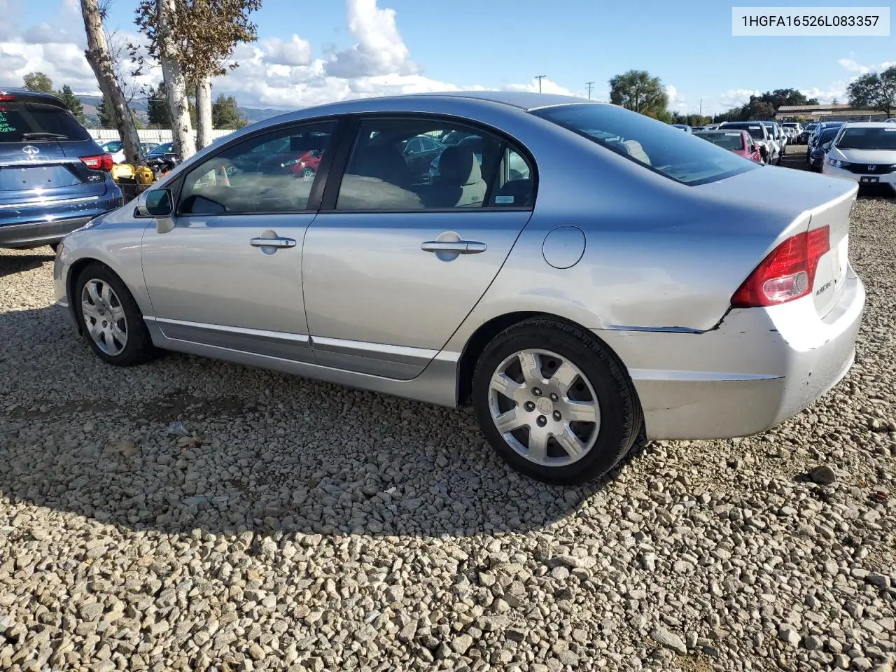 1HGFA16526L083357 2006 Honda Civic Lx