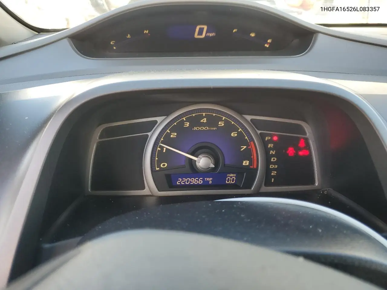 1HGFA16526L083357 2006 Honda Civic Lx