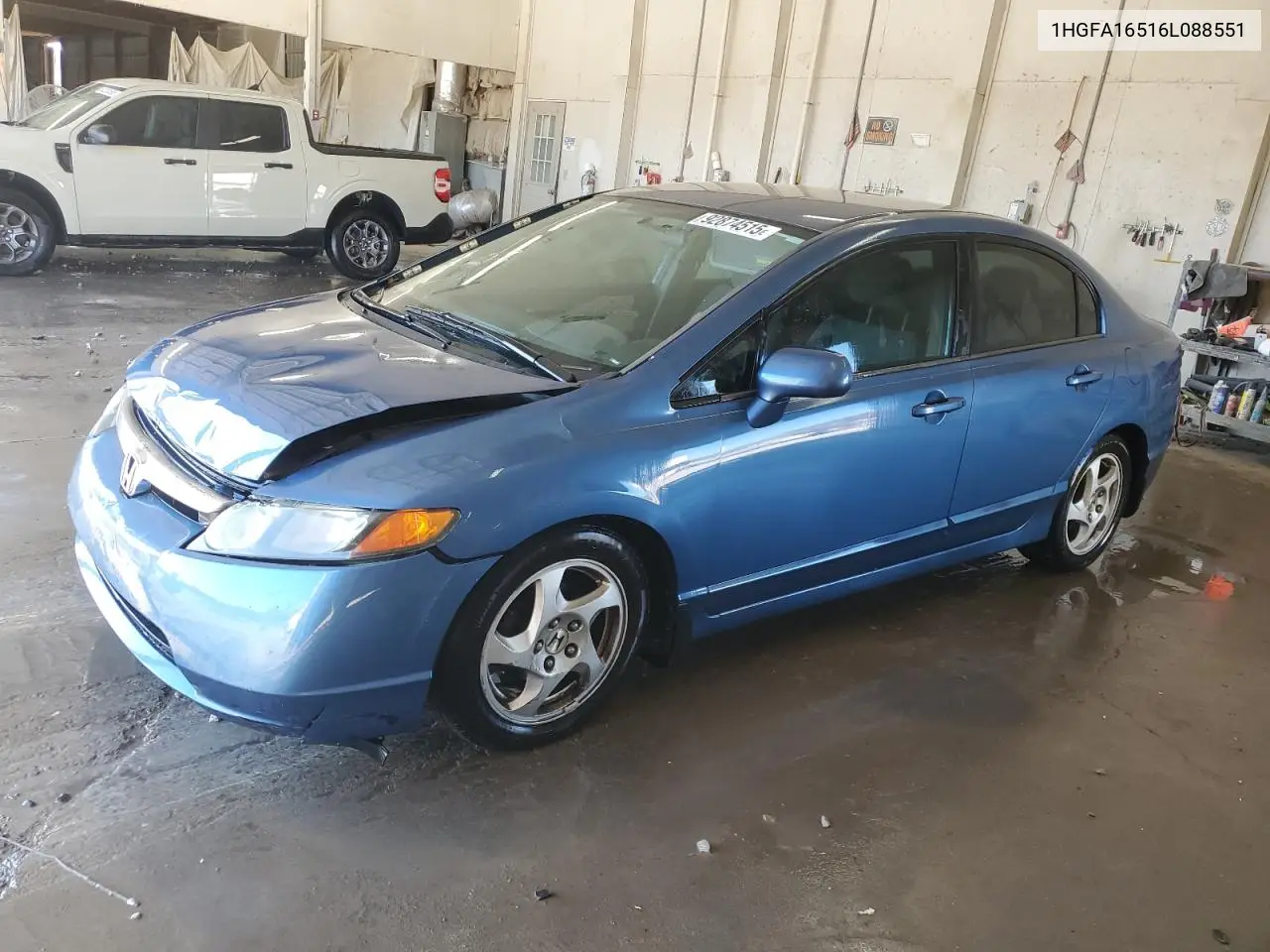 1HGFA16516L088551 2006 Honda Civic Lx