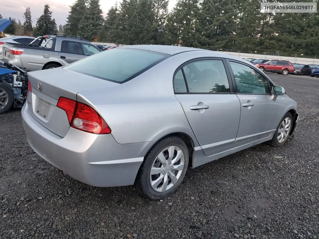 1HGFA16546L029817 2006 Honda Civic Lx