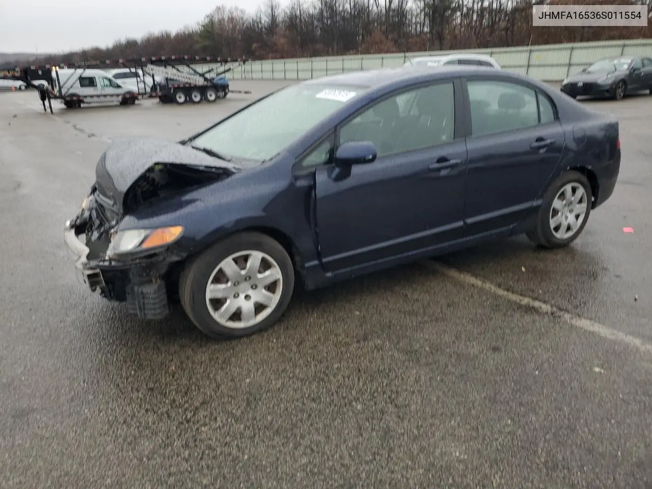 JHMFA16536S011554 2006 Honda Civic Lx