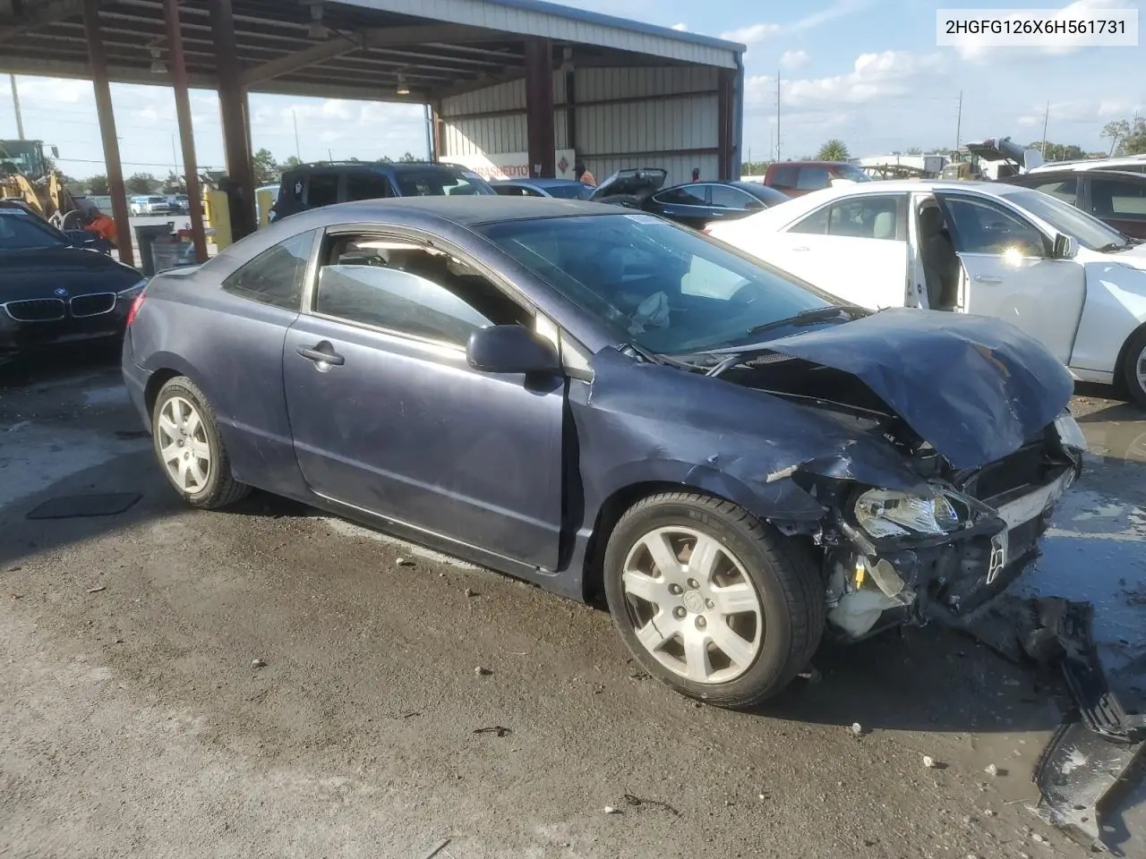 2HGFG126X6H561731 2006 Honda Civic Lx