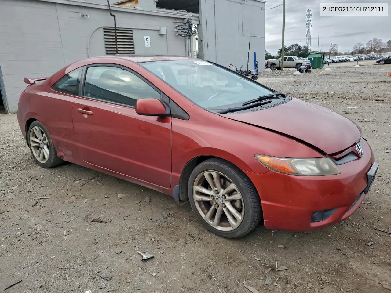 2HGFG21546H712111 2006 Honda Civic Si